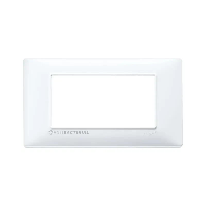 Placca 4M antibatterico bianco - Vimar 14654.AB.01