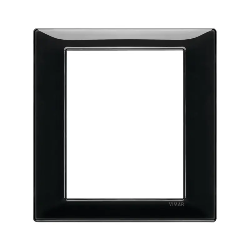 Placca 8M nero - Vimar 14668.05