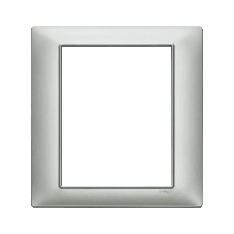 Placca 8M argento opaco - Vimar 14668.20
