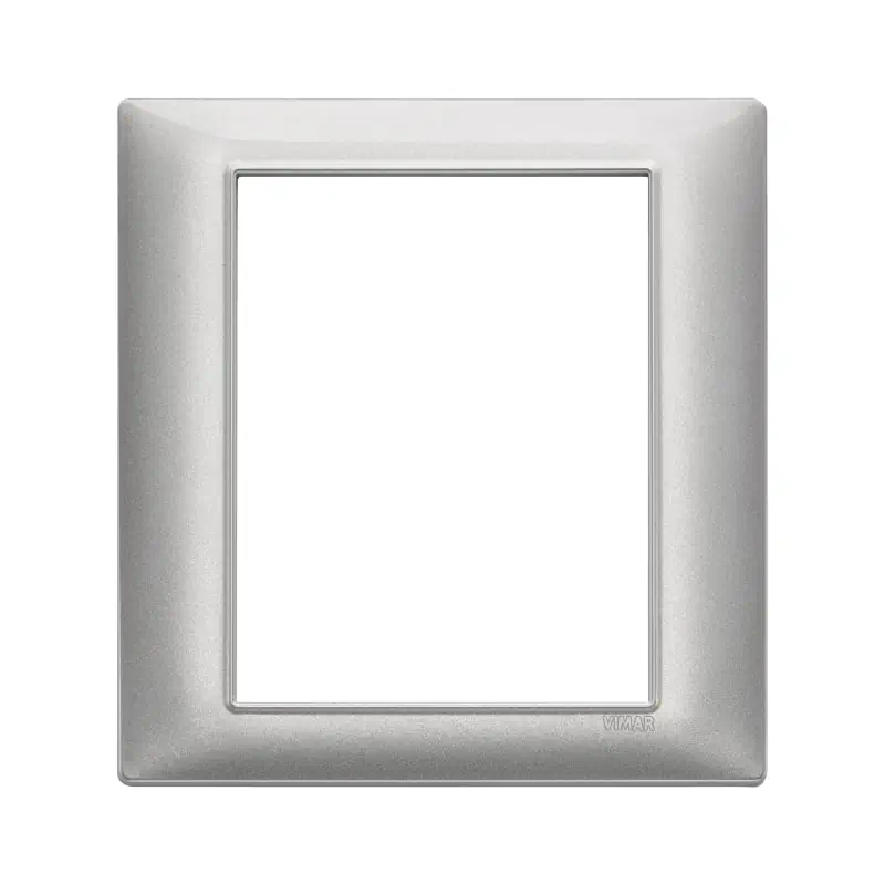 Placca 8M argento metallizzato - Vimar 14668.71