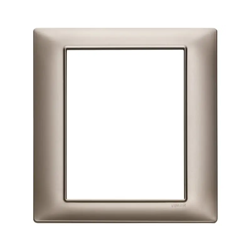 Placca 8M nichel perlato - Vimar 14668.74