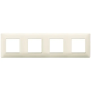 Placca 8M (2+2+2+2) int71 beige - Vimar 14669.03