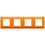 Placca 8M (2+2+2+2) int71 Reflex arancio - Vimar 14669.48