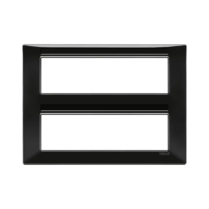 Placca 14M nero - Vimar 14690.05