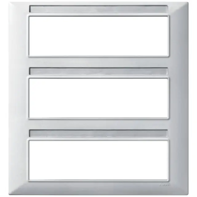 Placca 21M argento opaco - Vimar 14691.20