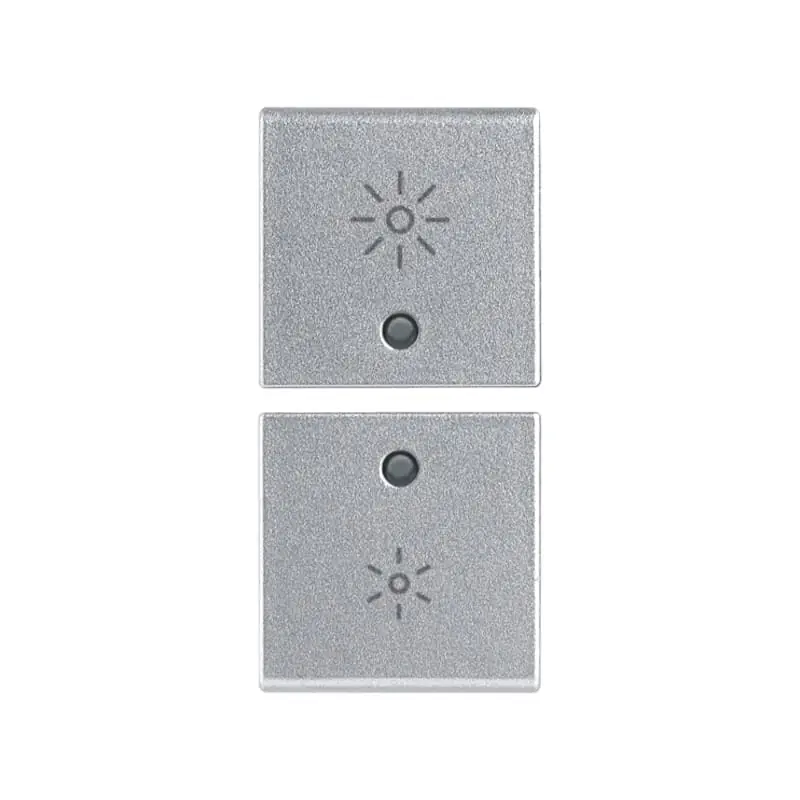 Due mezzi tasti 1M regolazione Silver - Vimar 14751.3.SL