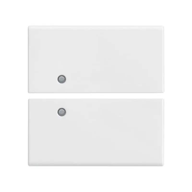 Due mezzi tasti 2M neutro pers. bianco - Vimar 14752