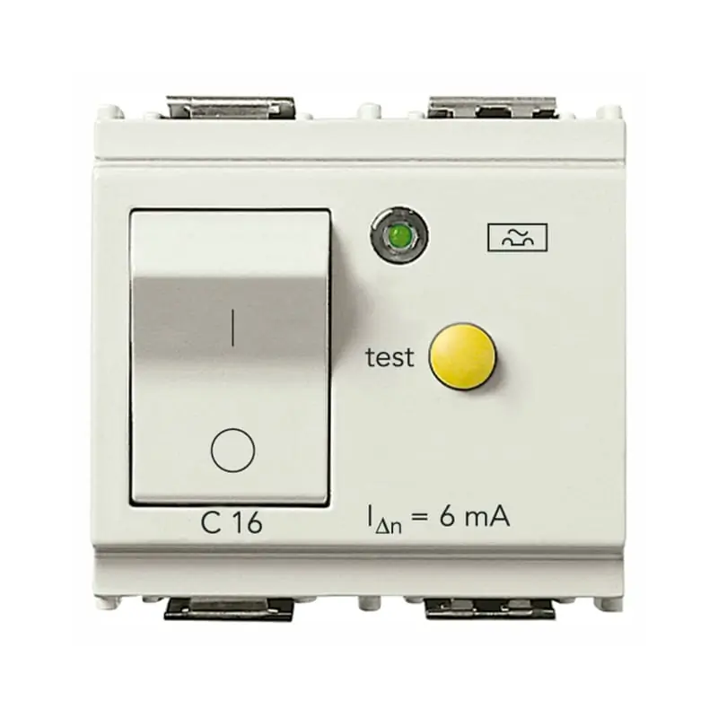 Interruttore MTDiff.1P+N C16 6mA bianco - Vimar 16511.16.6.B