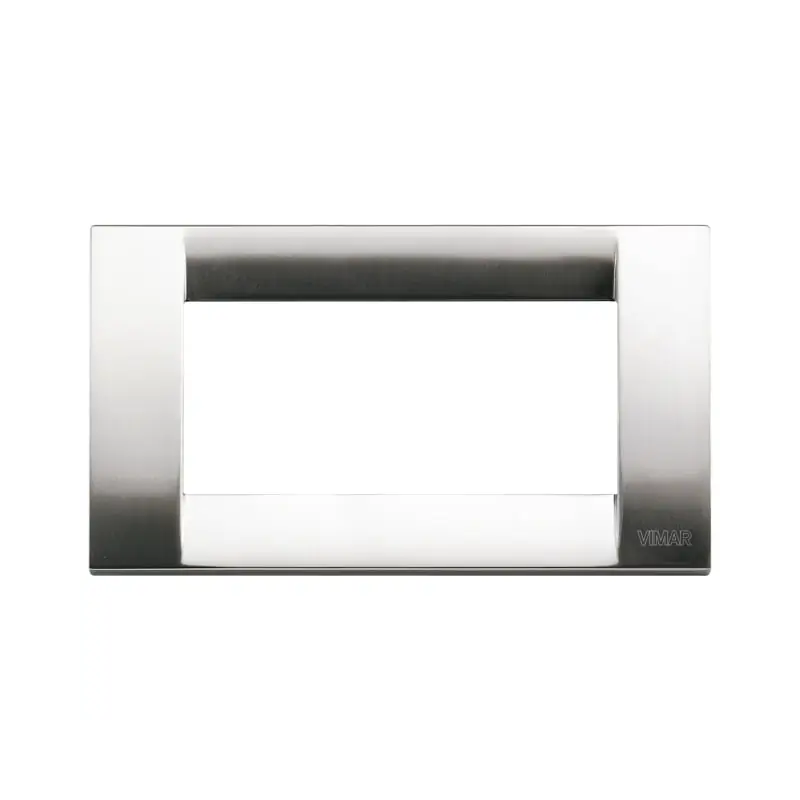 Placca Classica 4M nichel spazzolato - Vimar 16734.34