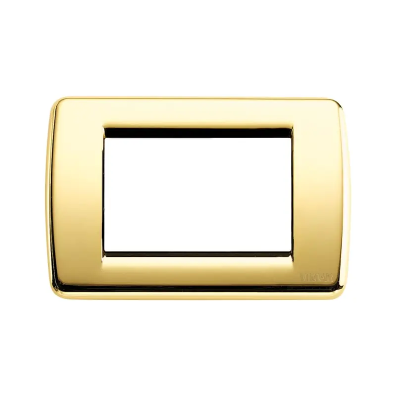 Placca Rond? 3M oro lucido - Vimar 16753.32