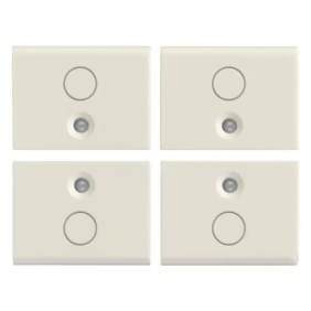 Quattro mezzi tasti 1M neutri bianco - Vimar 16841.B