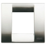 Placca Classica 1-2M nichel spazz. - Vimar 17092.34