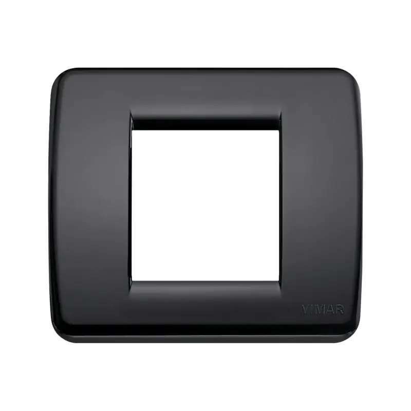 Placca Rond? 1-2M nero - Vimar 17098.16