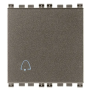 Pulsante 1P NO 10A 2M campanello Metal - Vimar 19008.2.C.M