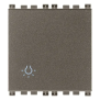 Pulsante 1P NO 10A 2M luce Metal - Vimar 19008.2.L.M