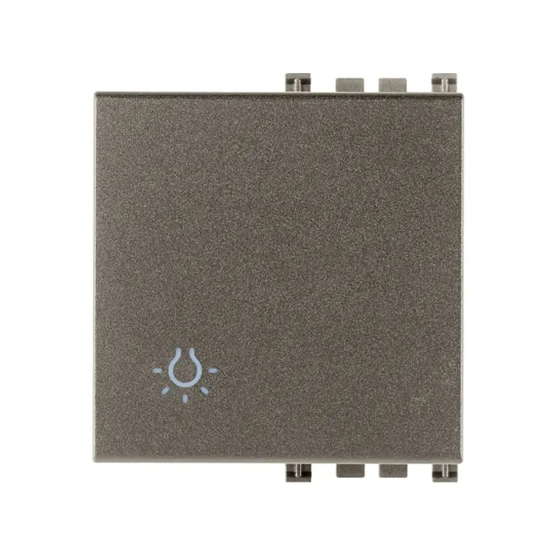 Tasto 2M simbolo campanello grigio - Vimar 19022.C