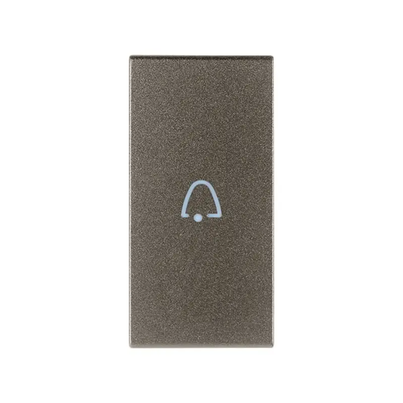 Tasto 1M simb. campanello assiale Metal - Vimar 19131.C.M