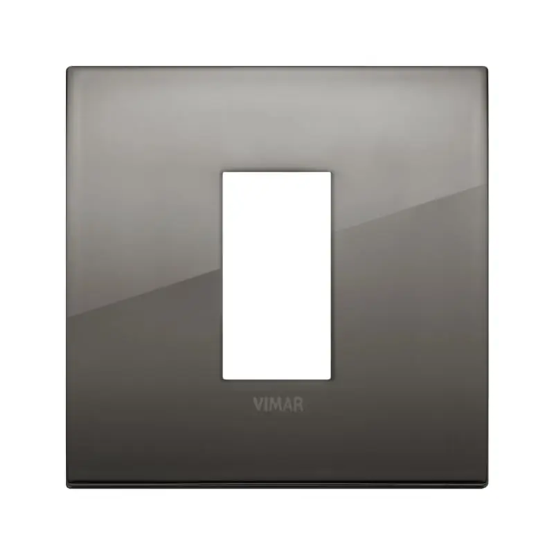 Placca Classic 1M cromo nero - Vimar 19641.09