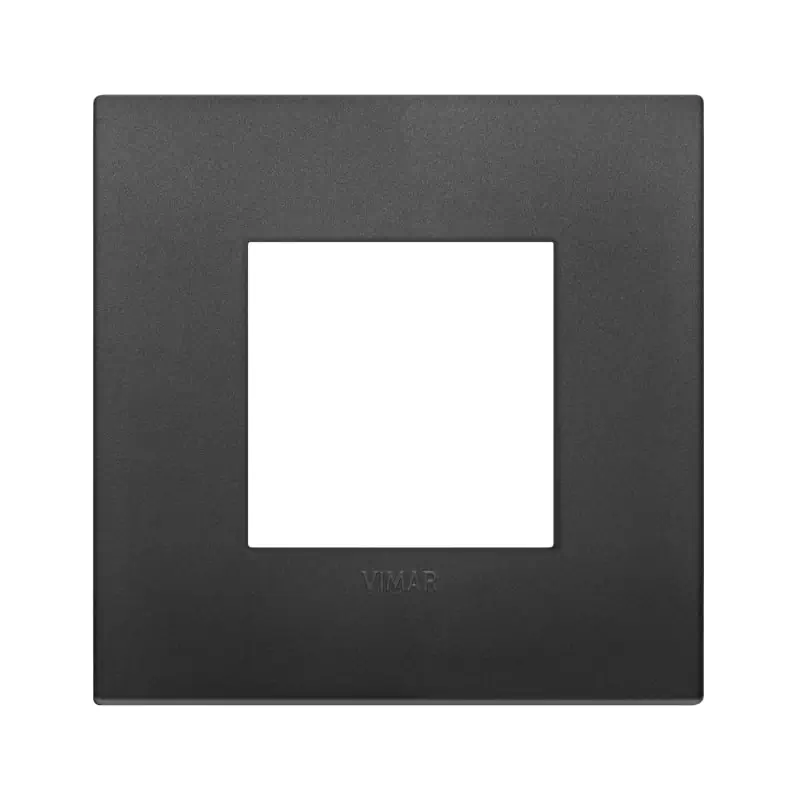 Placca Classic 2M nero - Vimar 19642.71