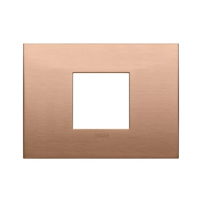 Placca Classic 2MC rame spazzolato - Vimar 19652.11
