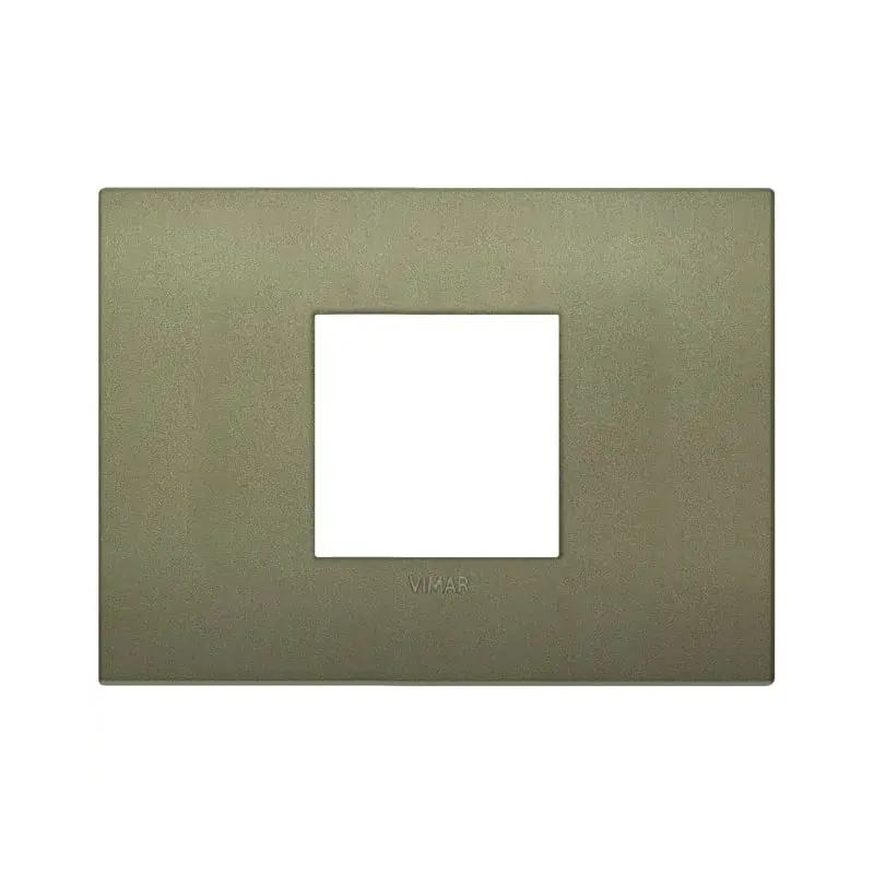 Placca Classic 2M centrali verde matt - Vimar 19652.77