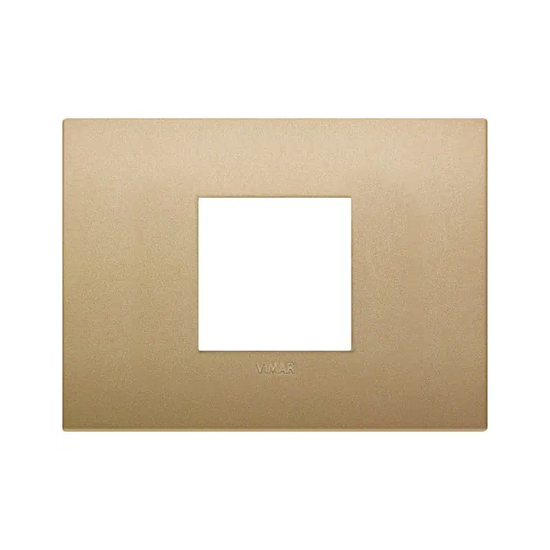 Placca Classic 2M centrali oro matt - Vimar 19652.78