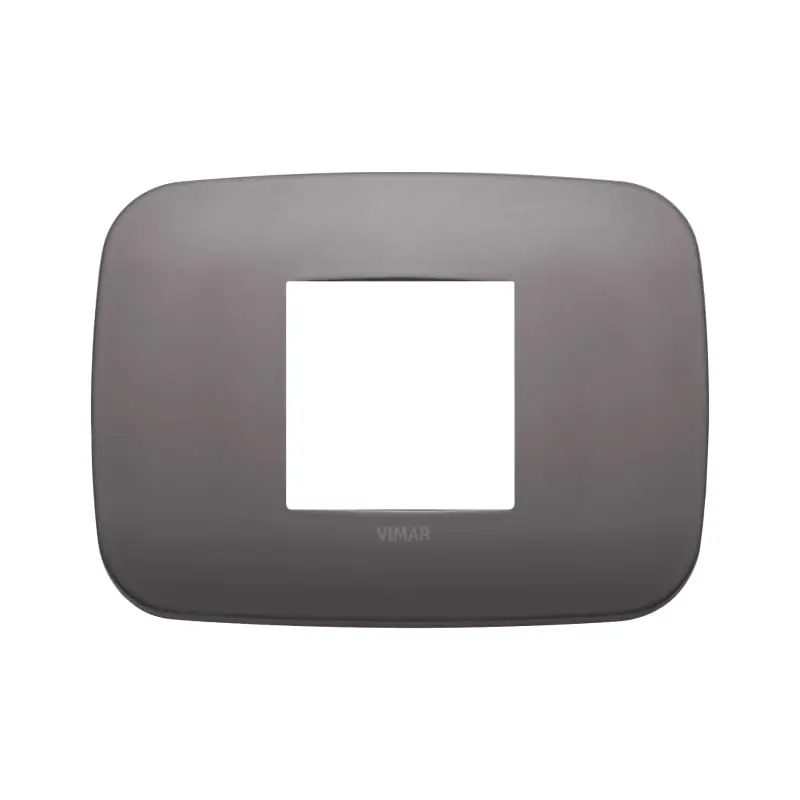 Placca Round 2M centrali nichel dark - Vimar 19682.29