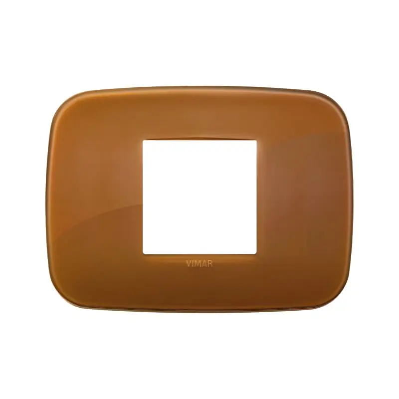 Placca Round 2M centrali Reflex caramel - Vimar 19682.62