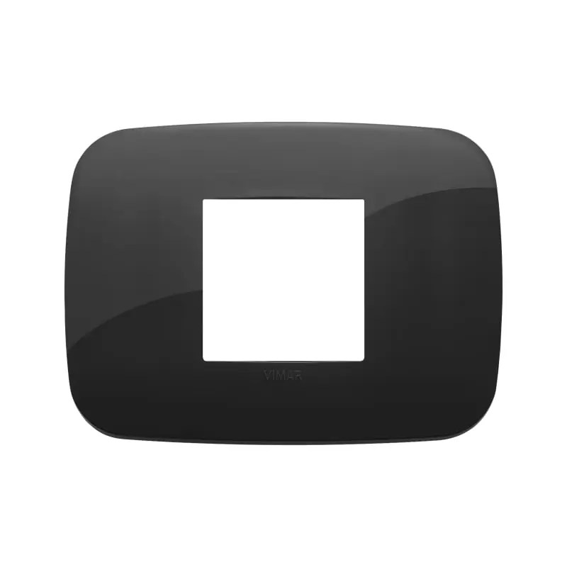 Placca Round 2M centrali nero - Vimar 19682.81