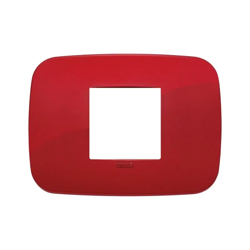 Placca Round 2M centrali rosso - Vimar 19682.85