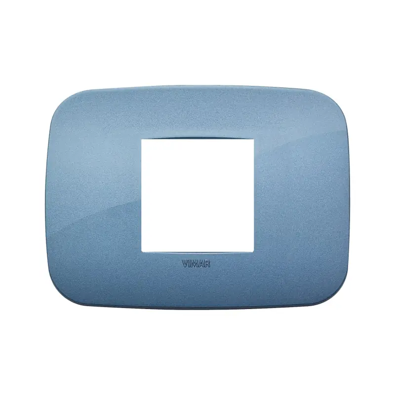 Placca Round 2M centrali blu - Vimar 19682.86