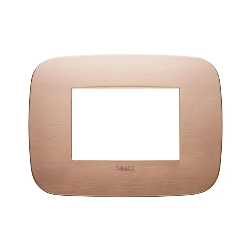 Placca Round 3M rame spazzolato - Vimar 19683.11