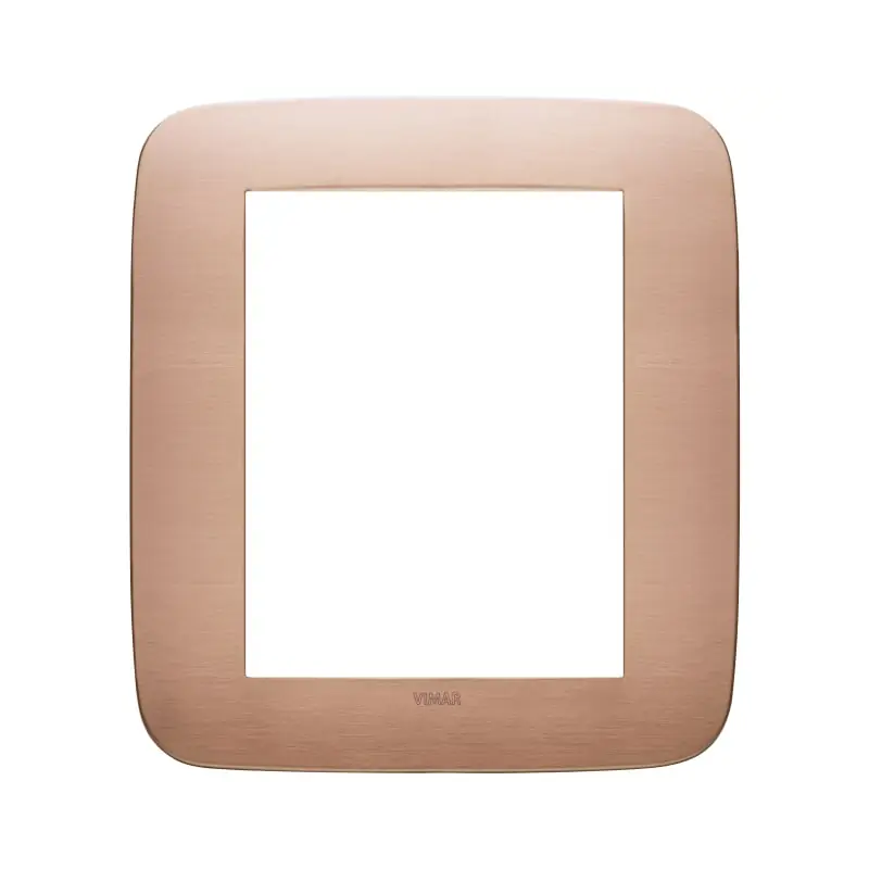 Placca Round 8M rame spazzolato - Vimar 19698.11