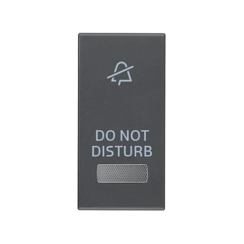 Tasto 1M con diffusore simb. DND grigio - Vimar 20026.DND