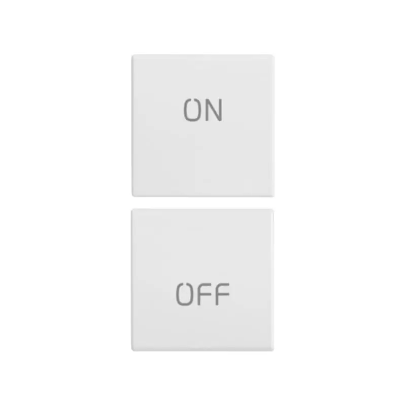 Due mezzi tasti 1M simboli ON/OFF bianco - Vimar 20751.1.B