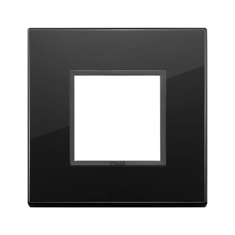 Placca 2M nero totale diamante - Vimar 21642.88