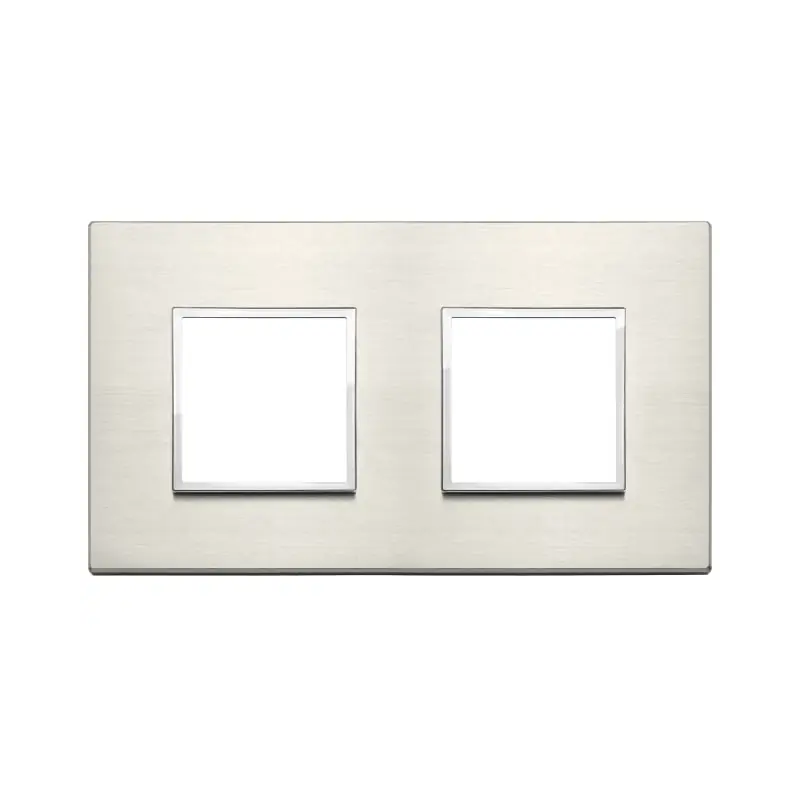 Placca 4M (2+2) int71 titanio - Vimar 21643.08