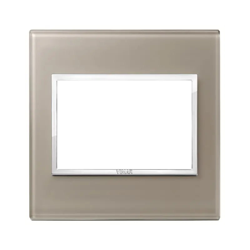 Placca 3M BS opale bruno - Vimar 21648.74