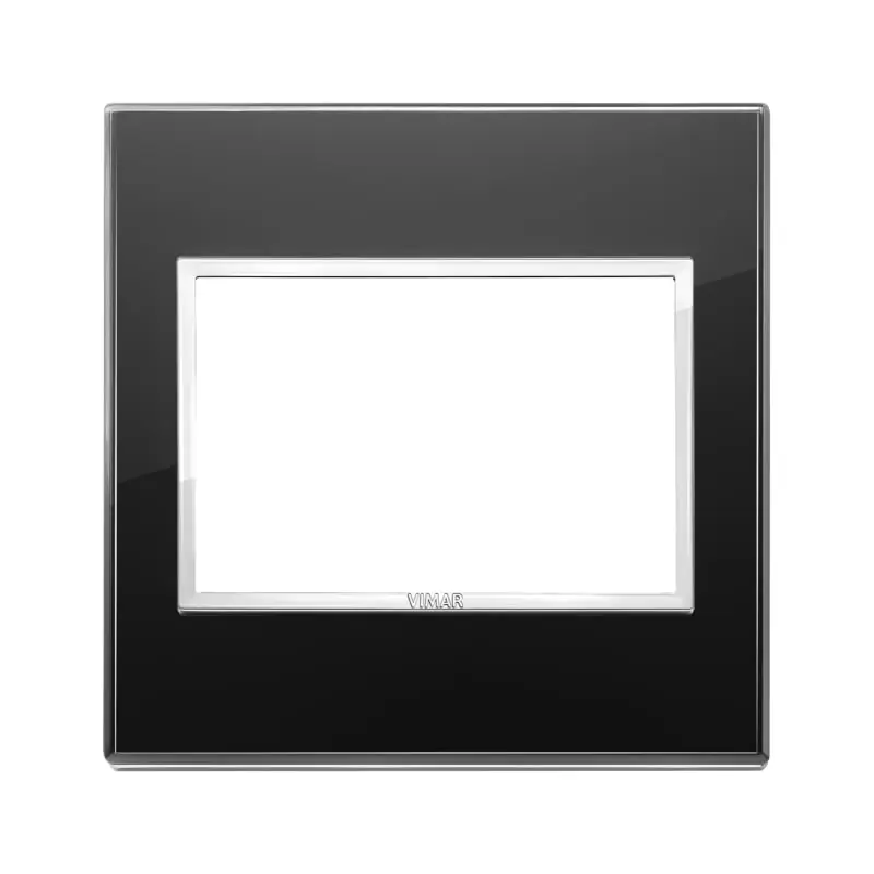 Placca 3M BS nero diamante - Vimar 21648.76