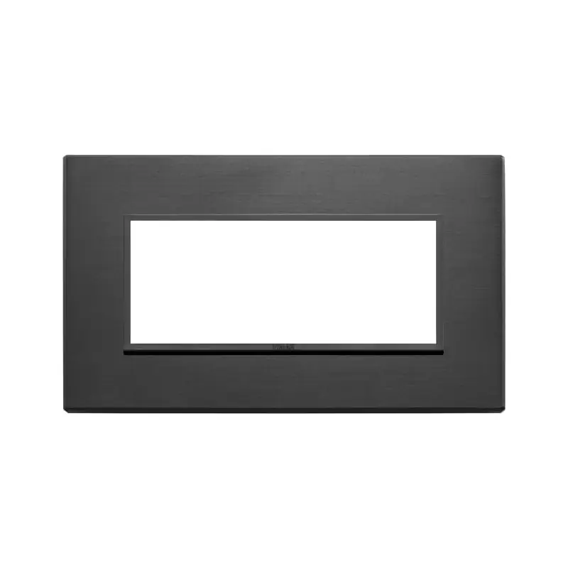 Placca 5M BS nero totale - Vimar 21649.18