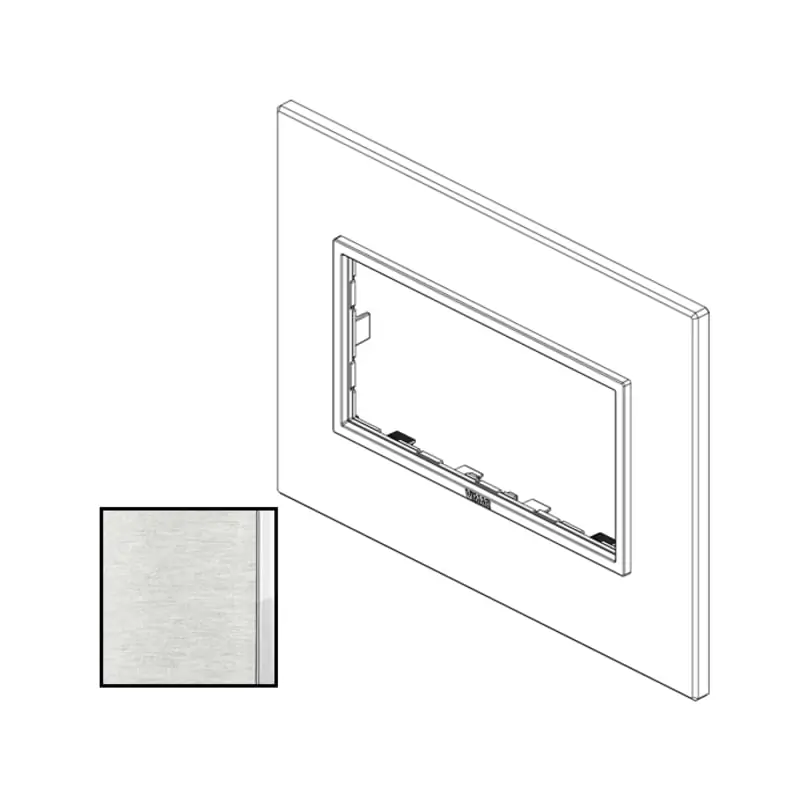 Placca 4M grigio Next - Vimar 21654.02