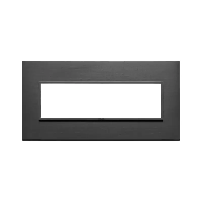 Placca 7M nero totale - Vimar 21657.18