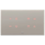 Placca 5MBS (2+blank+2) grigio perla - Vimar 21667.73