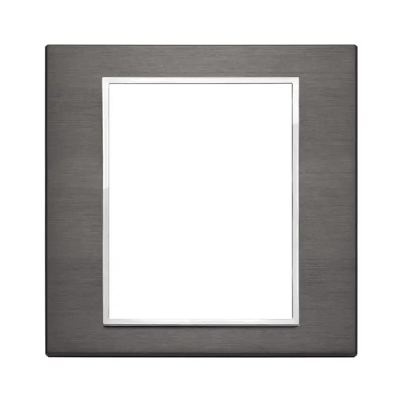 Placca 8M grigio lava - Vimar 21668.03