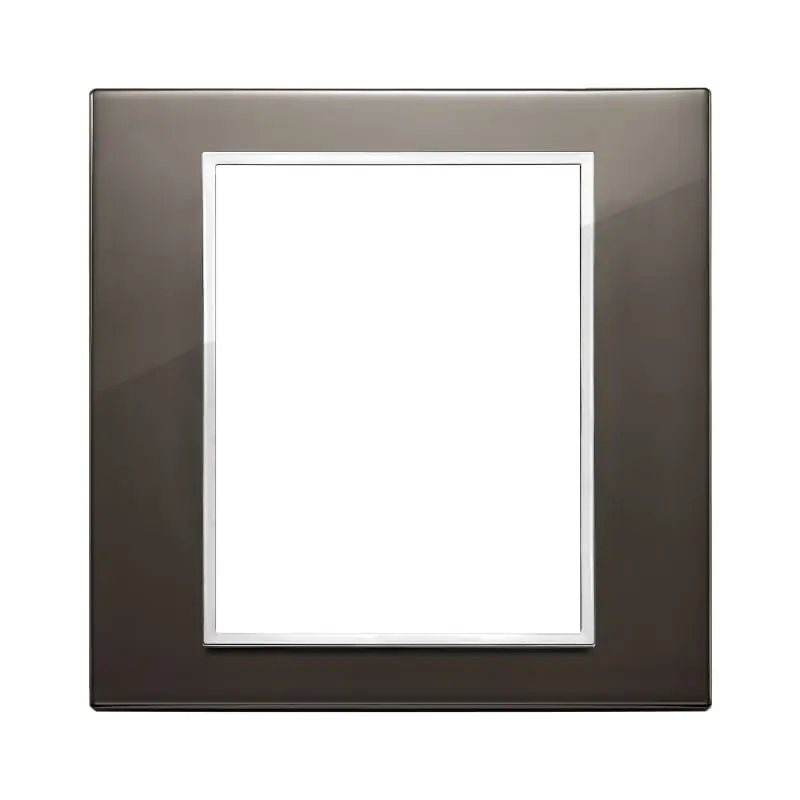 Placca 8M nero zaffiro - Vimar 21668.06