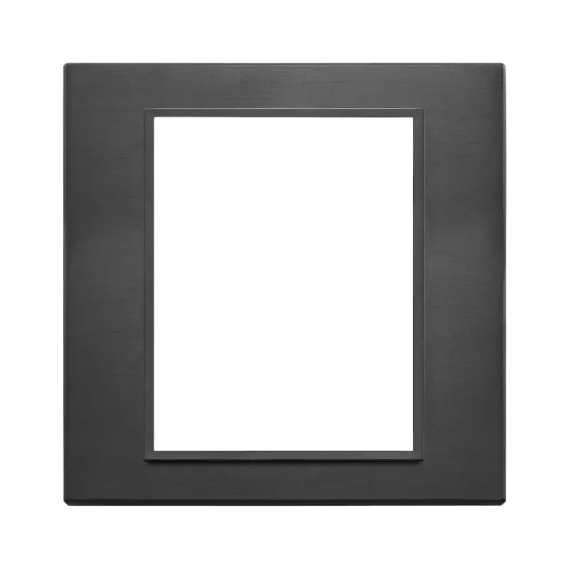 Placca 8M nero totale - Vimar 21668.18