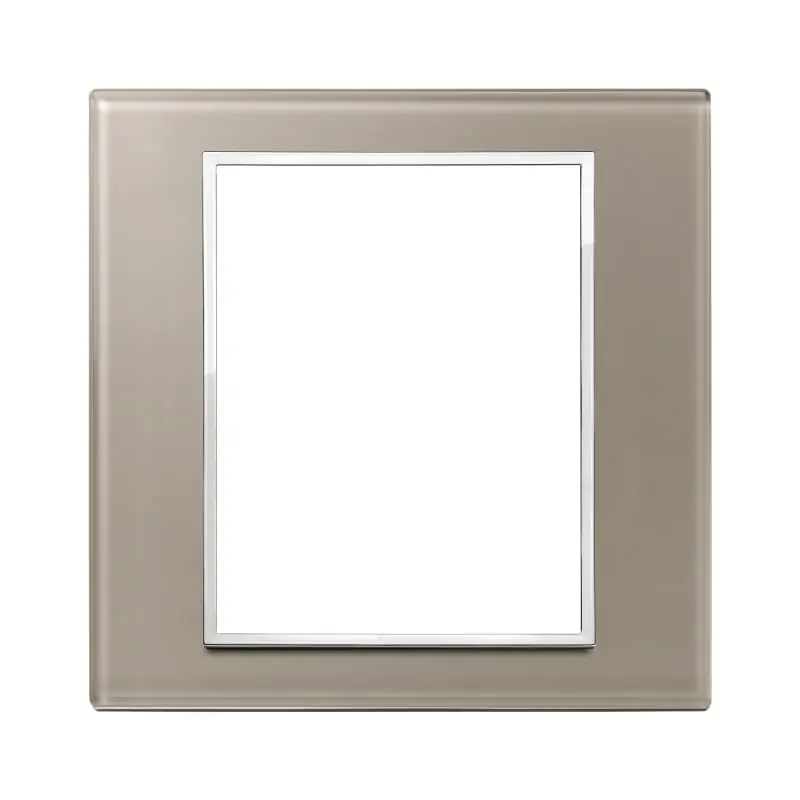 Placca 8M opale bruno - Vimar 21668.74