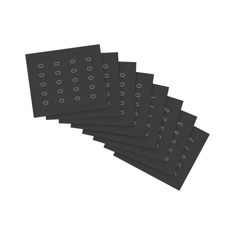 Foglio etichette numeri - Vimar 21846