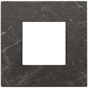 Placca 2M nero Marquina - Vimar 22642.53