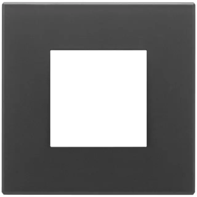 Placca 2M nero satinato - Vimar 22642.73